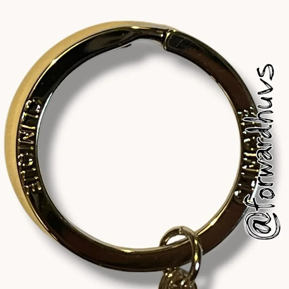 Clinique Pink Ribbon Charm Key Ring Keychain Breast Cancer Awareness